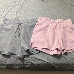 2-pack Pink and Gray Casual Shorts Set